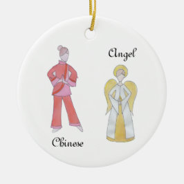 Ornamento De Cerâmica Nutcracker Angel/China Keepsasasaame Ornament