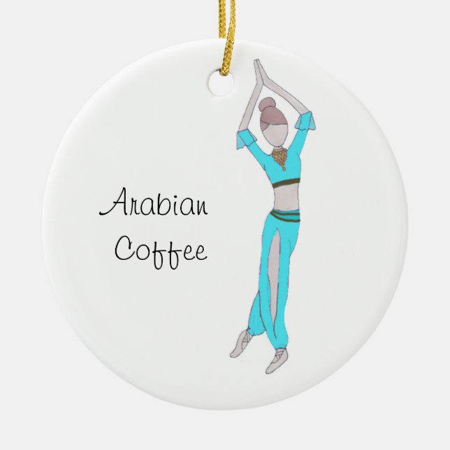 Ornamento De Cerâmica Nutcracker Arabian Café Keepsasaame Ornament (Frente)