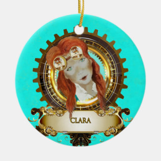 Ornamento De Cerâmica Nutcracker Cerâmica Circle Ornament CLARA