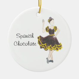 Ornamento De Cerâmica Nutcracker espanhol Chocolate Keepsasasaame Orname