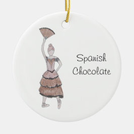 Ornamento De Cerâmica Nutcracker espanhol Chocolate Keepsasasaame Orname