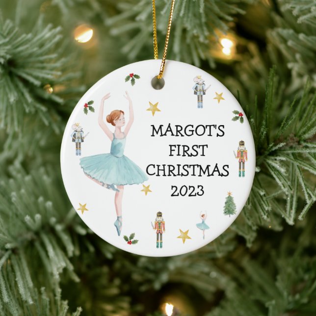 Ornamento De Cerâmica Nutcracker First Christmas Bauble (Árvore)