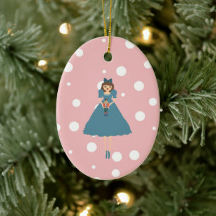 Ornamento De Cerâmica Nutcracker Illustration Christmas Design Classic C