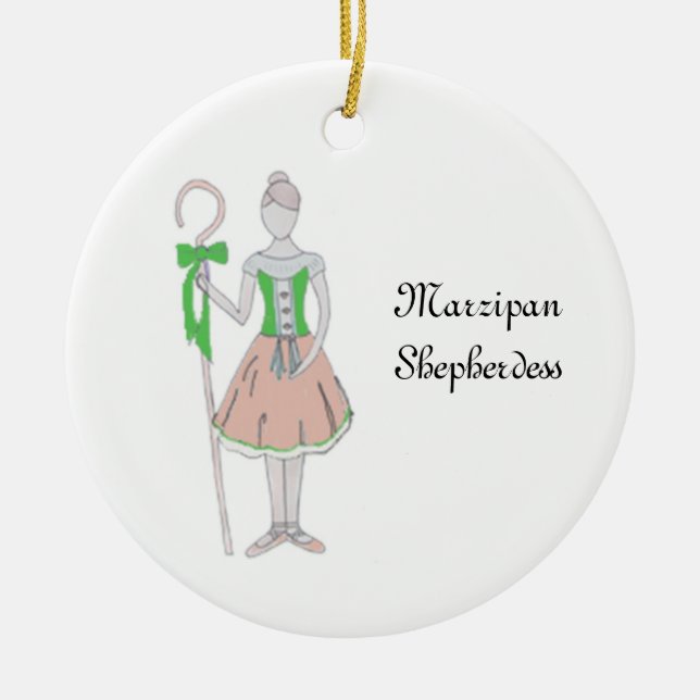 Ornamento De Cerâmica Nutcracker Marzipan Keepsasaame Ornament (Frente)