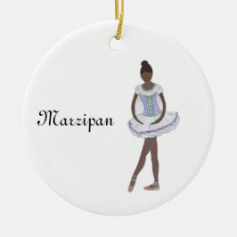 Ornamento De Cerâmica Nutcracker Marzipan Keepsasait Personalizável
