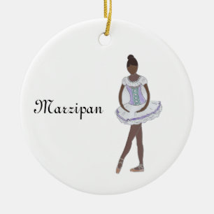 Ornamento De Cerâmica Nutcracker Marzipan Keepsasait Personalizável