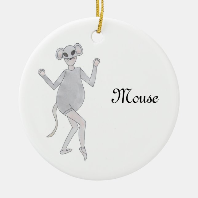 Ornamento De Cerâmica Nutcracker Mouse Keepsasaame Ornament (Frente)