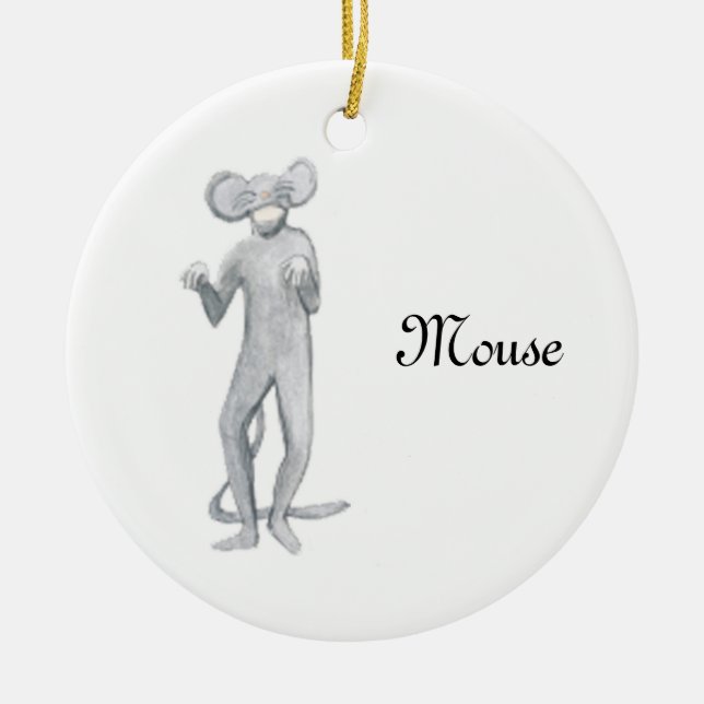 Ornamento De Cerâmica Nutcracker Mouse Keepsasaame Ornament (Frente)