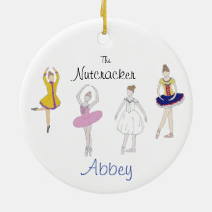 Ornamento De Cerâmica Nutcracker personalizável Dew/Snow/Columbine/Chinê
