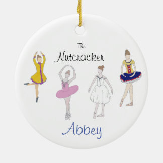 Ornamento De Cerâmica Nutcracker personalizável Dew/Snow/Columbine/Chinê