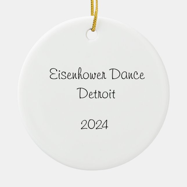 Ornamento De Cerâmica Nutcracker personalizável Mãe/Neve/Flores/Marzi (Frente)