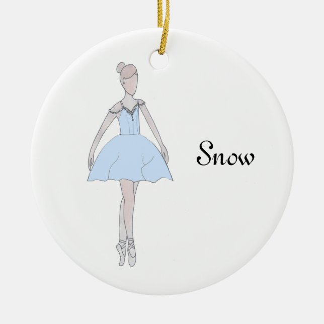 Ornamento De Cerâmica Nutcracker Snow Keepape Ornament (Frente)