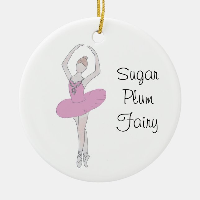 Ornamento De Cerâmica Nutcracker Sugar Plum Fairy Keepsaame Ornament (Frente)