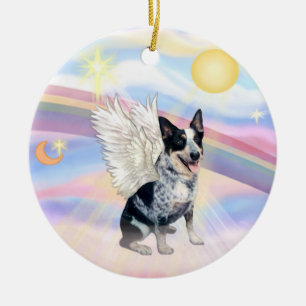 Ornamento De Cerâmica Nuvens - Cão de Bovinos Australiano
