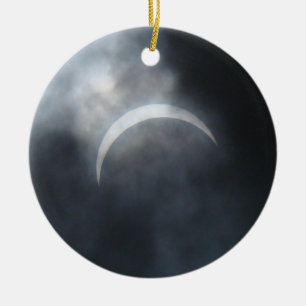 Ornamento De Cerâmica Nuvens de Tempestade Spooky Eclipse 2017