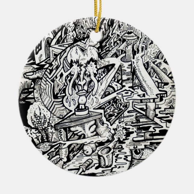 Ornamento De Cerâmica O Adept, ou, Uma Transfiguração Freista (Frente)