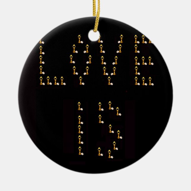 Ornamento De Cerâmica O Amor (Frente)