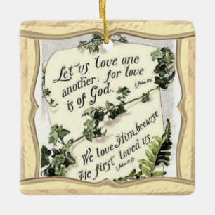 Ornamento De Cerâmica O Amor É de Deus