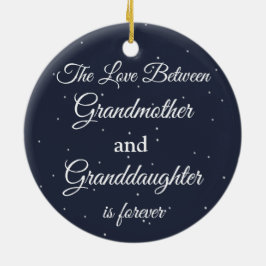 Ornamento De Cerâmica O amor entre a avó e a neta para sempre