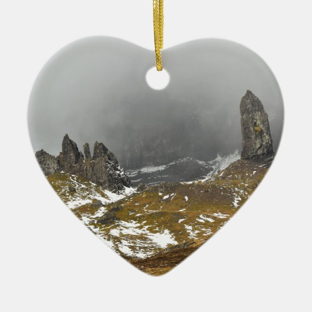 Ornamento De Cerâmica O ancião de Storr (Frente)