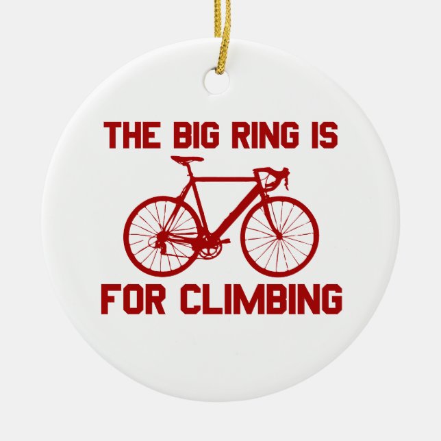 Ornamento De Cerâmica O Anel Grande É Para Subir (Frente)