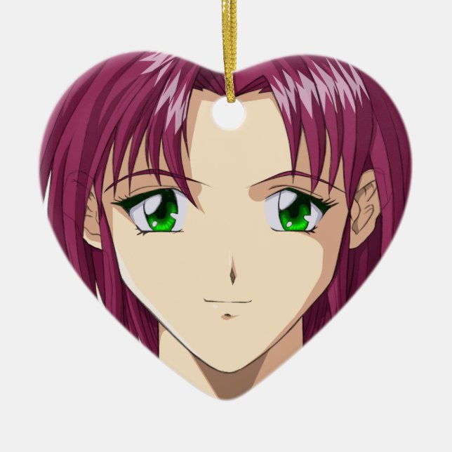 Ornamento De Cerâmica O Anime e Manga enfrentam (Frente)