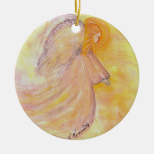Ornamento De Cerâmica O anjo de Jeanne