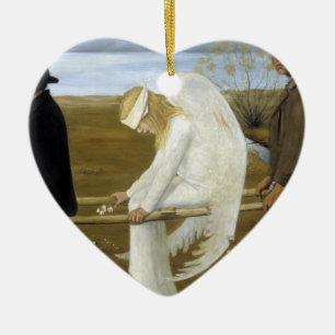 Ornamento De Cerâmica O Anjo Ferido (detalhe)