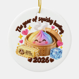 Ornamento De Cerâmica O Ano da Caça ao Squishy 2026!