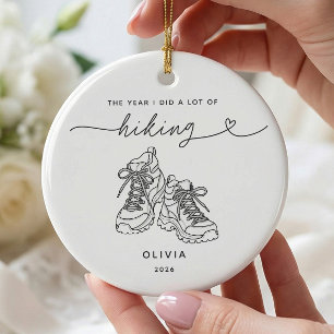Ornamento De Cerâmica O Ano em que Fiz Muitas Trilhas Ornament