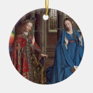 Ornamento De Cerâmica O aviso, C. 1434 - 36 (óleo em canvas)