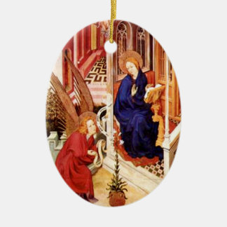 Ornamento De Cerâmica O aviso pelo Natal de Melchior Broederlam