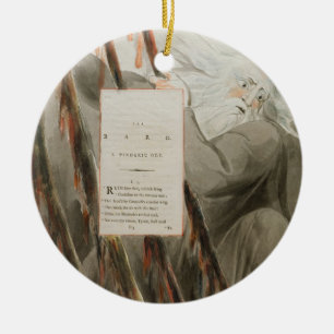 Ornamento De Cerâmica O bardo: Um ode Pindaric, 'dos poemas de Thoma