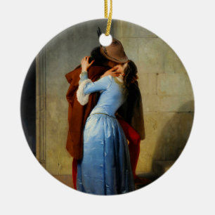 Ornamento De Cerâmica O Beijo Francesco Hayez