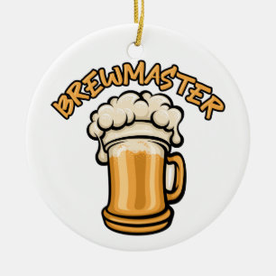 Ornamento De Cerâmica O Brewmaster precisa de uma caneca de cerveja