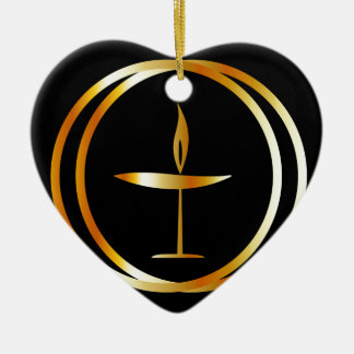 Ornamento De Cerâmica O cálice flamejante