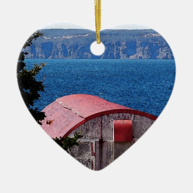 Ornamento De Cerâmica O celeiro (Frente)