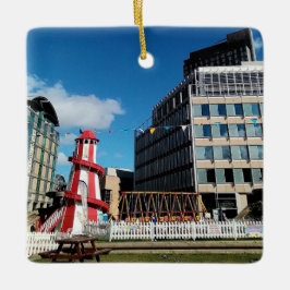 Ornamento De Cerâmica O centro da cidade