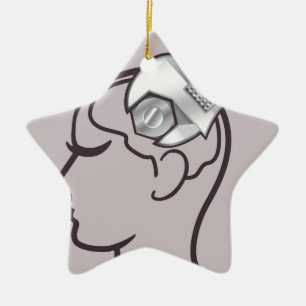 Ornamento De Cerâmica O cérebro da chave ajustável ajusta
