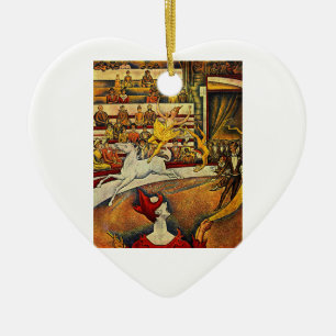 Ornamento De Cerâmica O circo de Georges Seurat (1891)