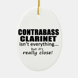 Ornamento De Cerâmica O clarinete do Contrabass não é tudo