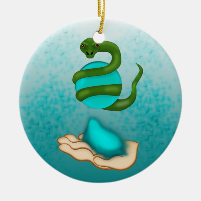 ORNAMENTO DE CERÂMICA O COBRA (Frente)