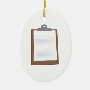 Ornamento De Cerâmica O conselho de grampo