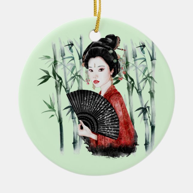 Ornamento De Cerâmica O Design da Série Okinawa 40 (Frente)