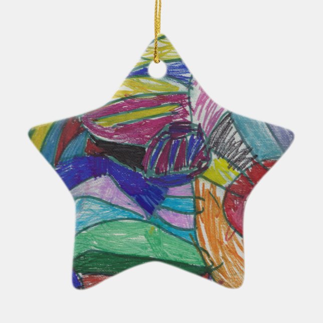 Ornamento De Cerâmica O design do lírio 2016 (Frente)