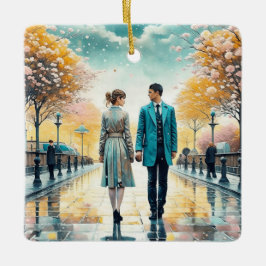 Ornamento De Cerâmica O Destino Nos Juntou