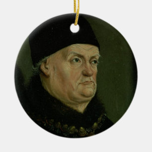 Ornamento De Cerâmica O Diptych de Matheron: retrato de Rene mim 'o bom