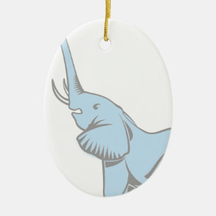 Ornamento De Cerâmica O elefante sonha o pendente