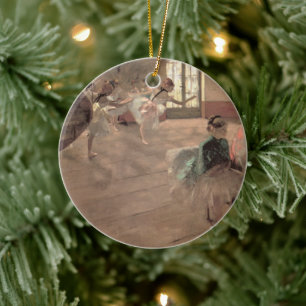 Ornamento De Cerâmica O Ensaio por Edgar Degas, Arte de Balé Antigo
