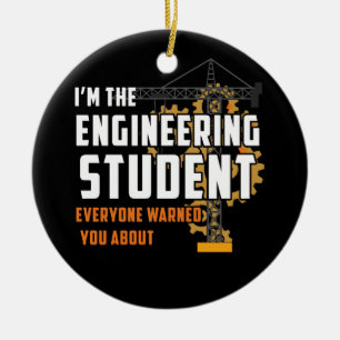 Ornamento De Cerâmica O Estudante De Engenharia Todos O Avisaram Sobre